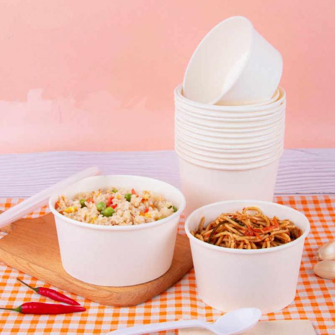 Wholesale paper disposable take away 190gsm custom kraft brown paper bowl